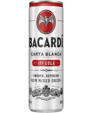 Bacardi Carta Blanca & Cola 25cl