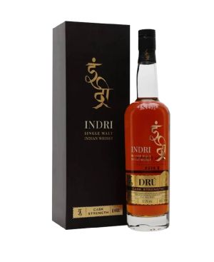 Indri Dru Cask Strength Indian Single Malt Whisky 70cl